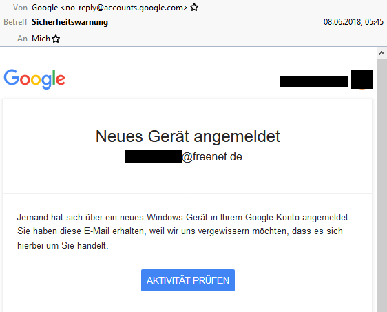 Nicht ihnen konto gehört dieses konnte dass bestätigen google Googlekonto Bestätigen?