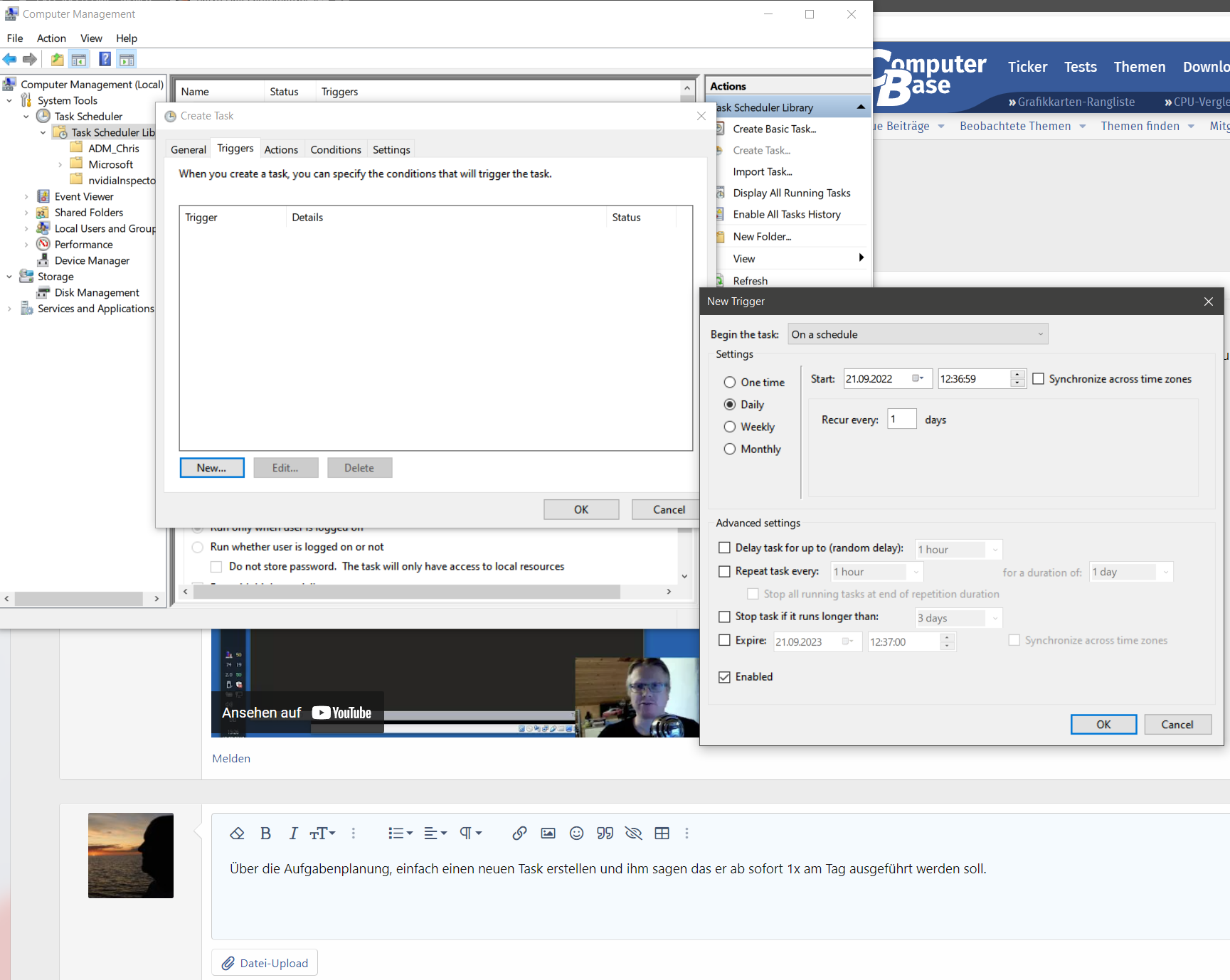 Batch Datei automatisch jeden Tag ausführen lassen ComputerBase Forum