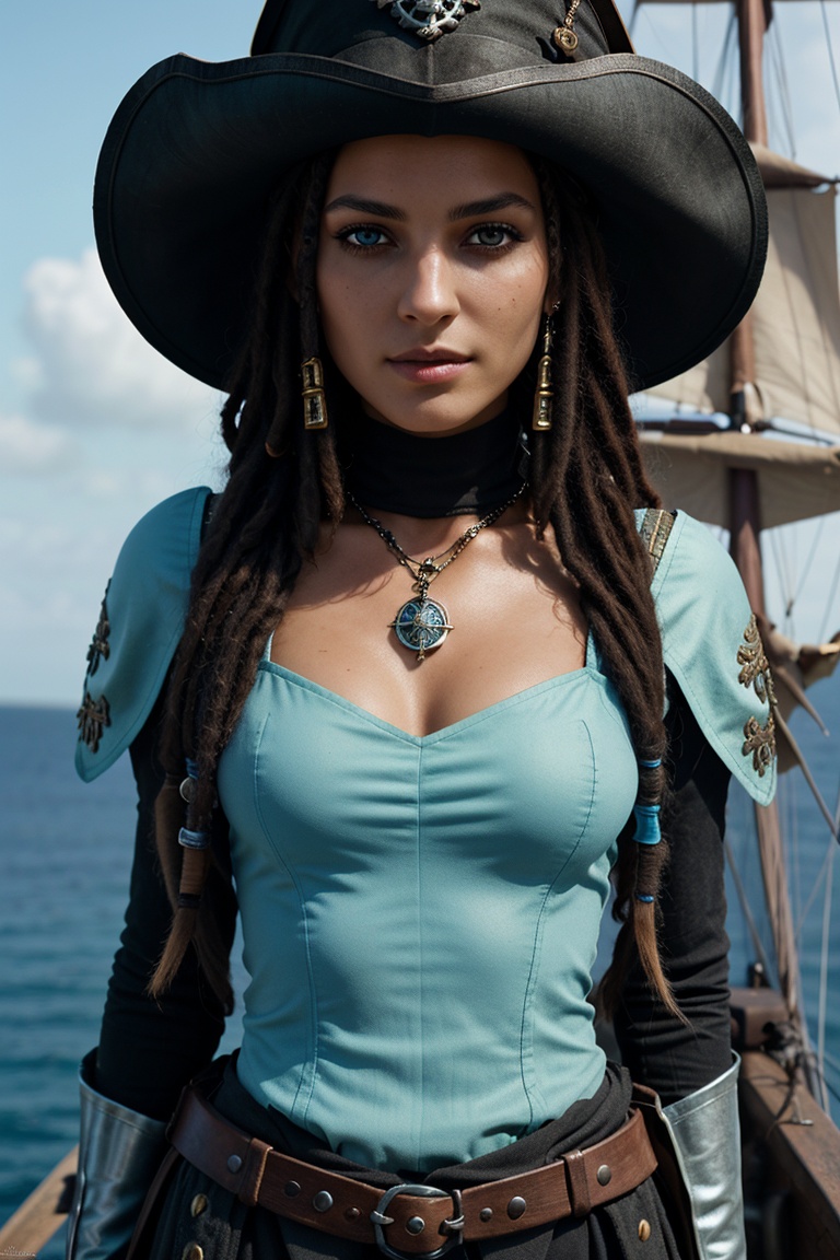 16887-1506659842-a woman,black captitain dark pirate hat, dreads, vibrant green eyes, (detaile...jpg