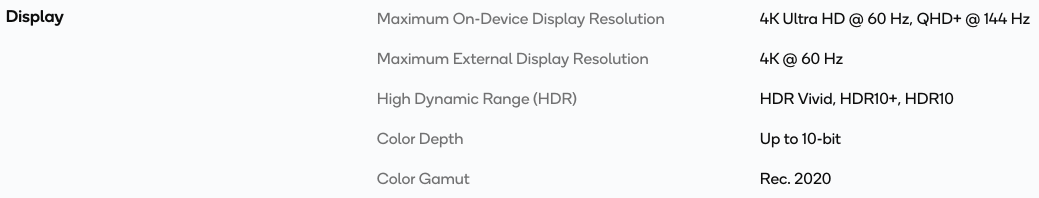 Snapdragon 8 Gen 2 specs