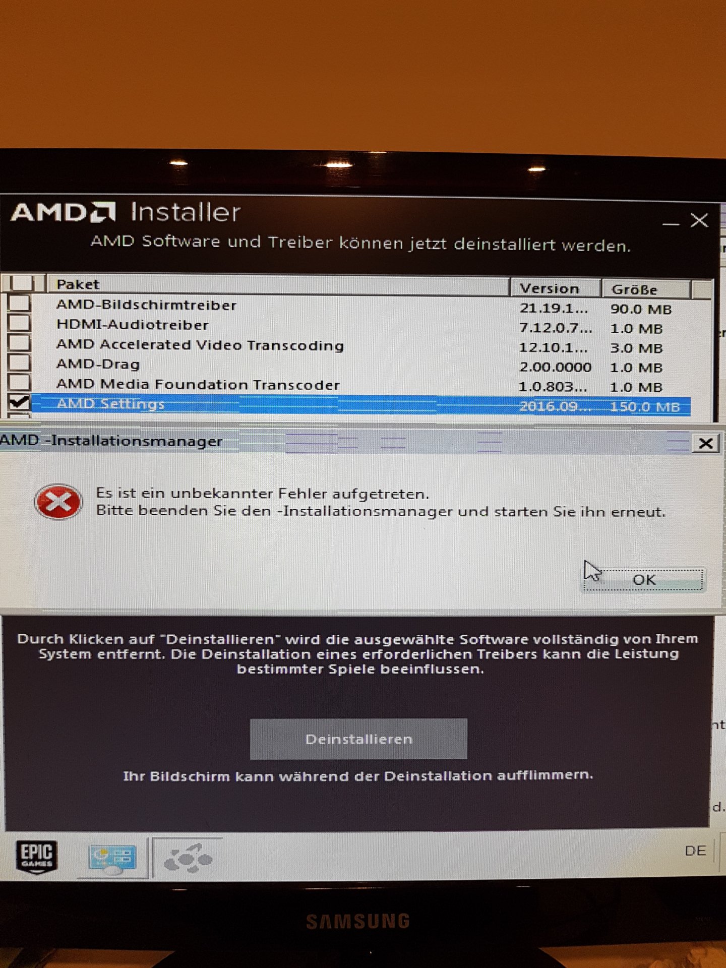 Amd Treiber Lasst Sich Nicht Deinstallieren Computerbase Forum