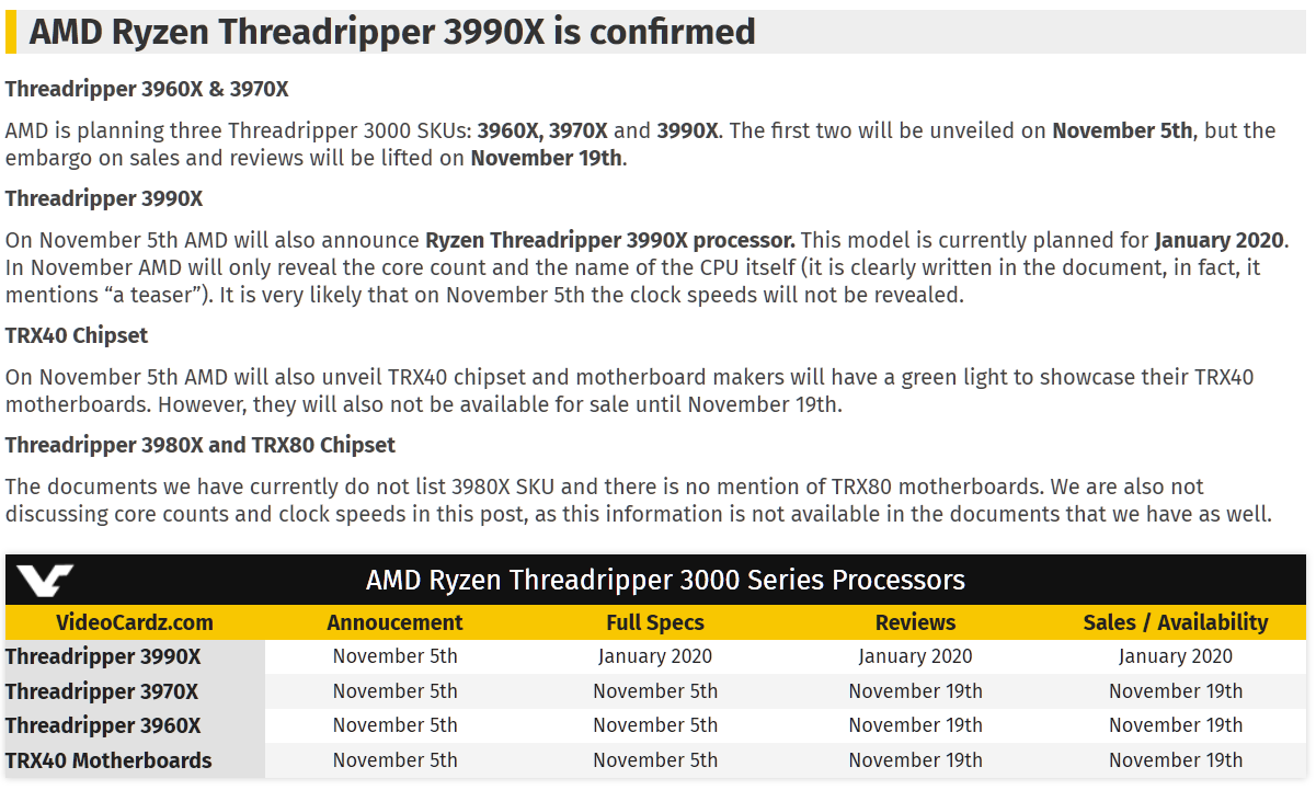 2019-10-18 03_32_17-Exclusive_ AMD Ryzen Threadripper 3960X, 3970X and 3990X launch dates leak...png