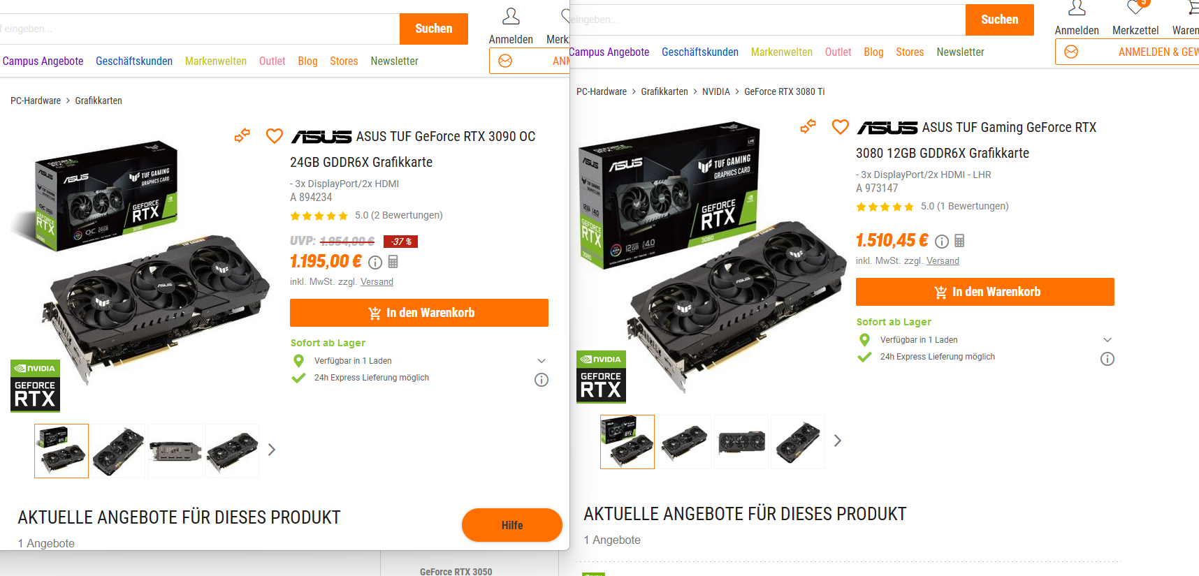 2022-10-13 12_28_37-ASUS TUF Gaming GeForce RTX 3080 12GB GDDR6X Grafikkarte - 3x DisplayPort_...png