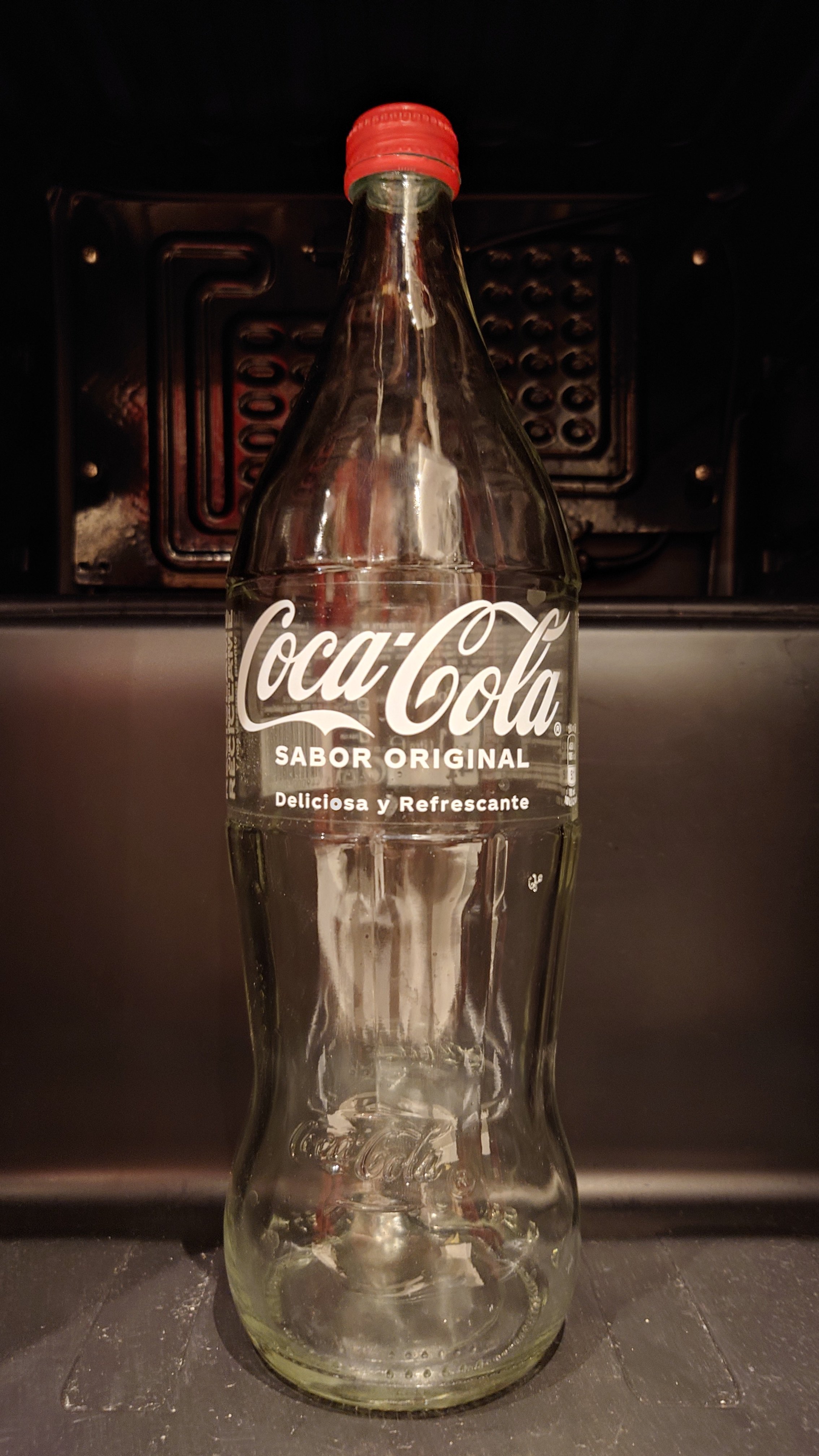 1 Liter Coca-Cola Flasche aus Spanien