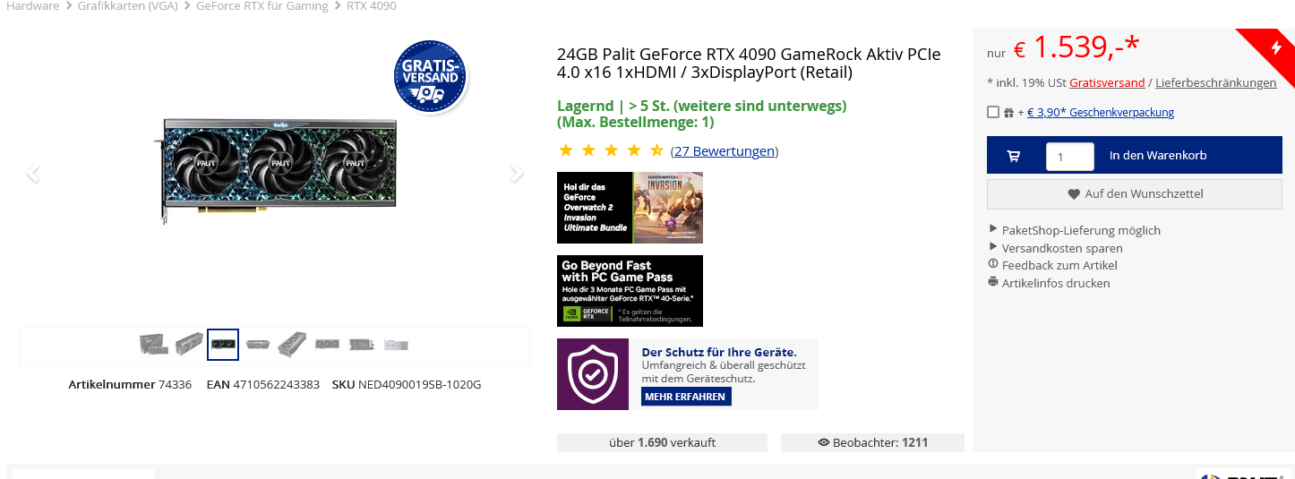 24GB Palit GeForce RTX 4090 GameRock Aktiv PCIe 4.0 x16 1xHDMI _ 3xDisplayPort (Retail) - RTX ...png