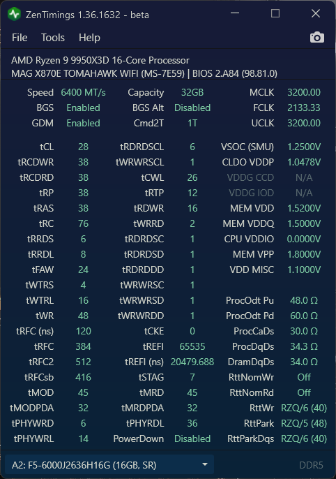 6400C28 Jaff 16.08.25 ZenTimings.png