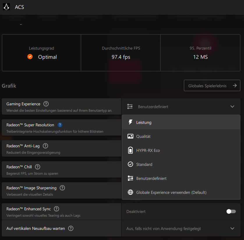 Adrenalin 23.12.1 - Spiel Leistungsoptionen.png
