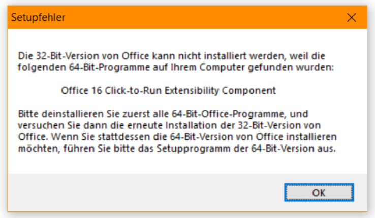 Die Installation von Office mit Klick-und-Los und Windows Installer auf dem  gleichen Computer wird nicht unterstützt - Microsoft-Support