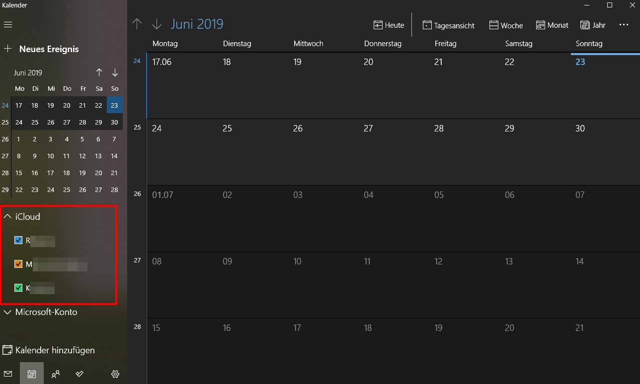 Windows 10 Kalender Icloud Aktion Erforderlich Spektakulär 