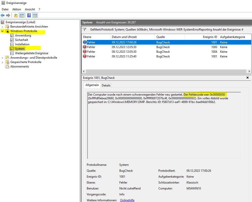 Bugcheck_0x50_Ereignisanzeige_Minidump_Volles-Abbild-wurde-gespeichert.PNG
