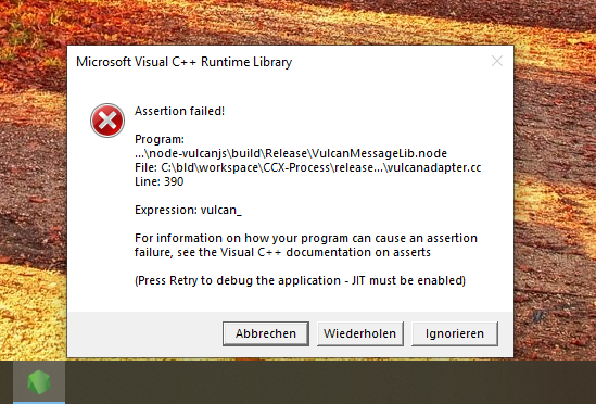 c++runtime error vulcan.png