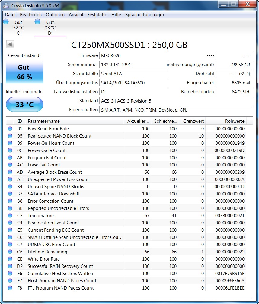CrystalDisk 9.6.3 - MX500 unter Win7 für Linux.jpg