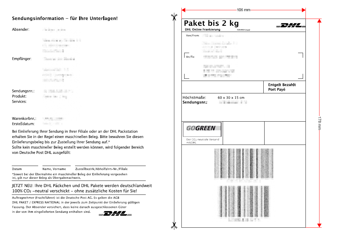 Drucken Von Dhl Etiketten Mit Dem Dymo Labelwriter 4 Xl Computerbase Forum