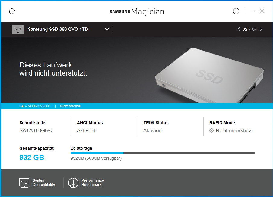 860QVO-Samsung Magician