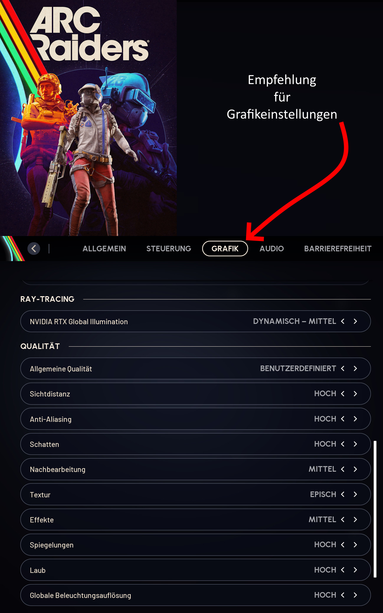 Empfehlung für Grafikeinstellungen in Arc Raiders.jpg