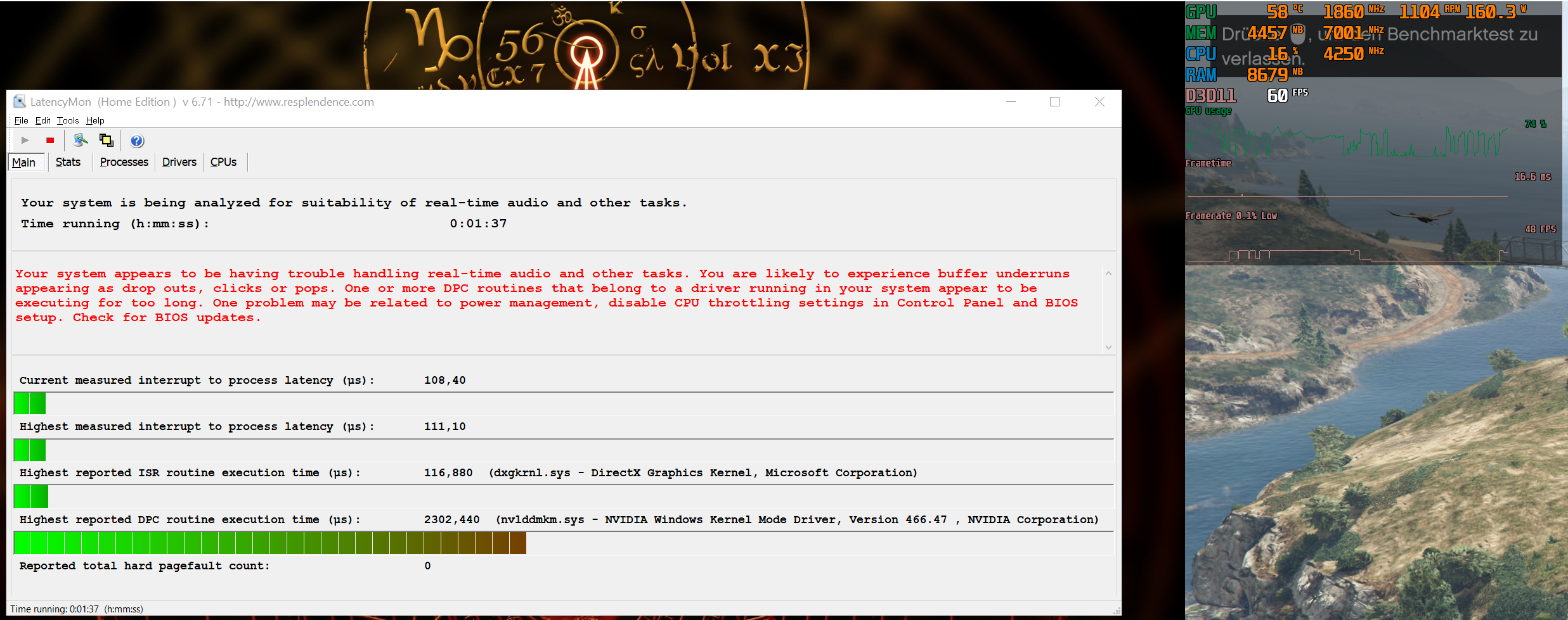 GTA Benchmark anzeige rot nach Szenen wechsel + später kleiner ruckler.png