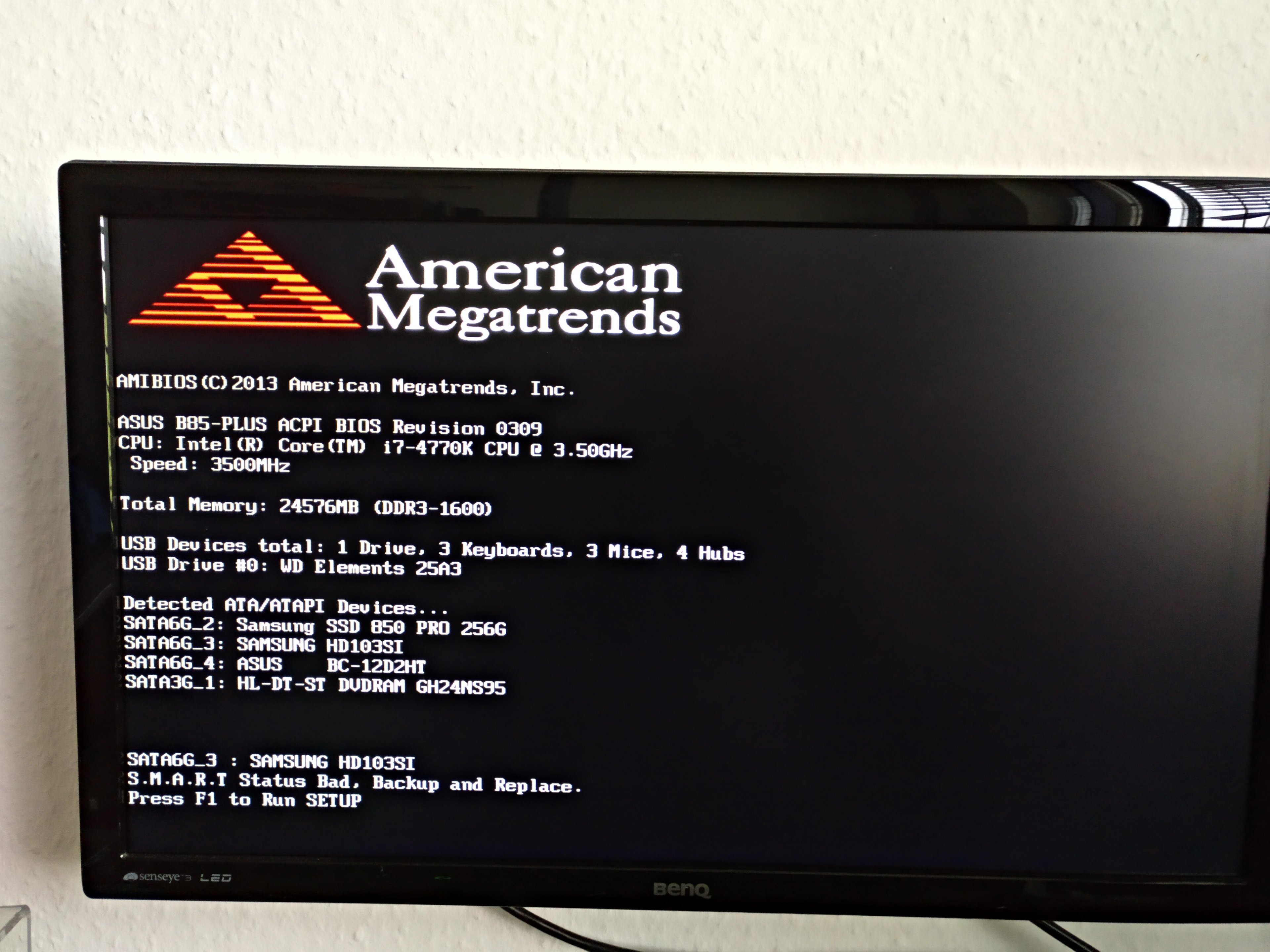 American Megatrends macht Probleme und BIOS reagiert nicht richtig