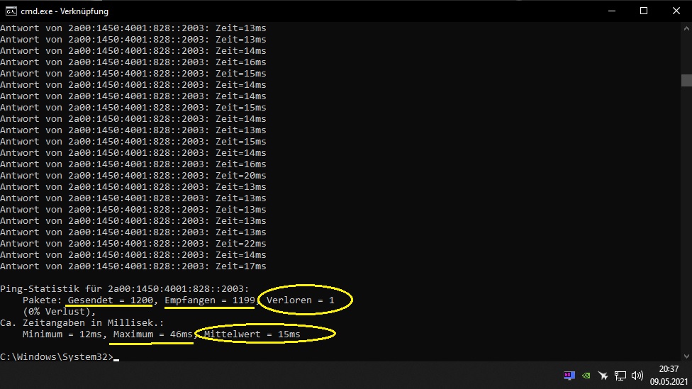 Inet Check 09.05.2021 Abends 1 ca. 20.17Uhr bis 20.37Uhr.jpg