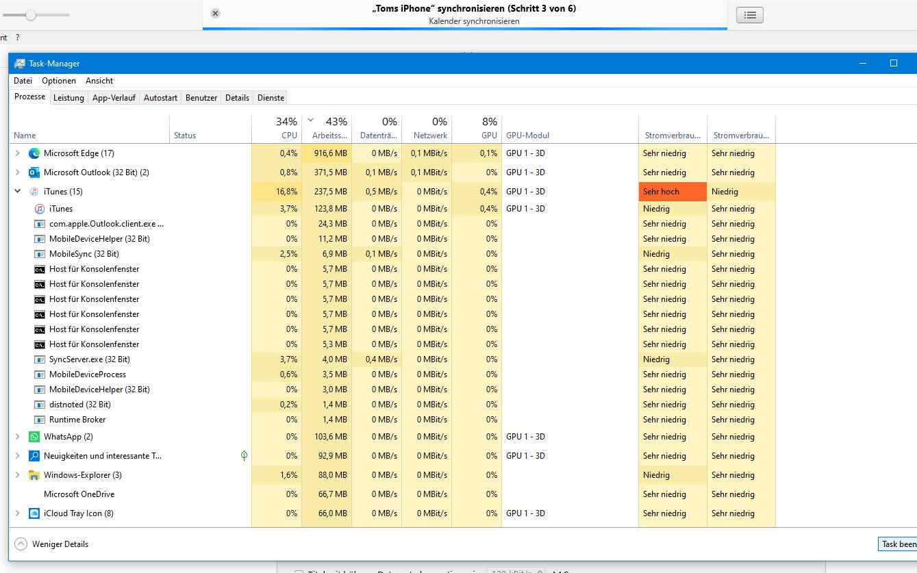 itunes synch Crash.JPG