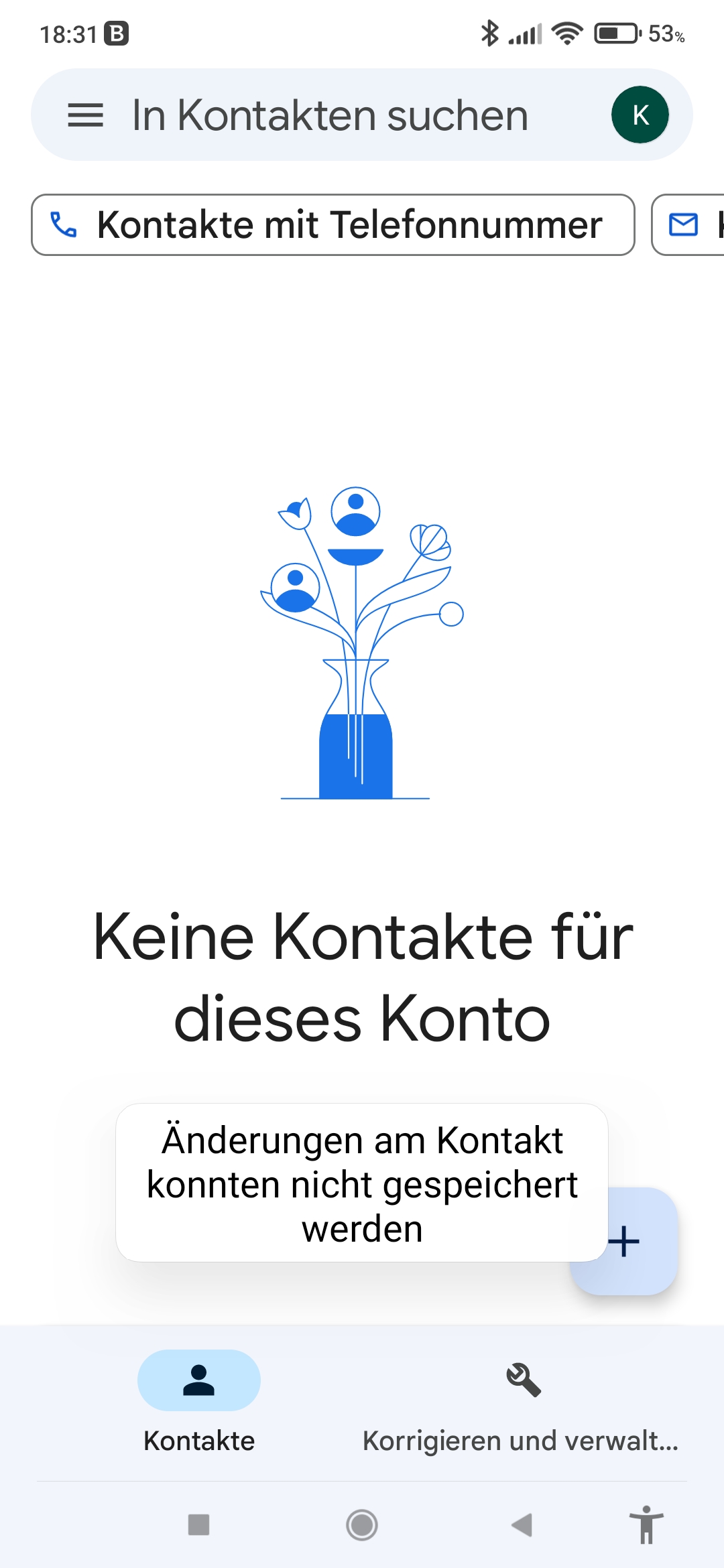 KontaktSpeicher wird nicht gefunden ComputerBase Forum