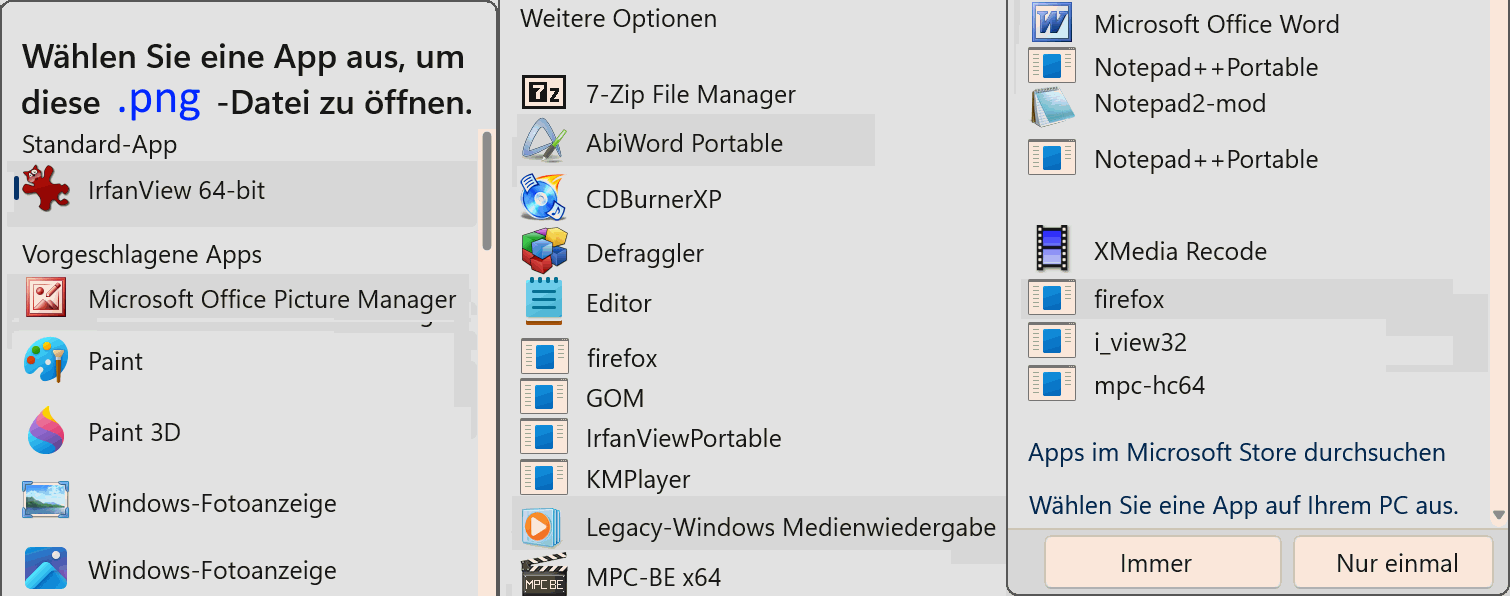 öffnen mit - FileExts entfernen __Kartei-Leiche__ z.B. (avi), (bmp), (PNG) Fotos, Paint 3D --R...png