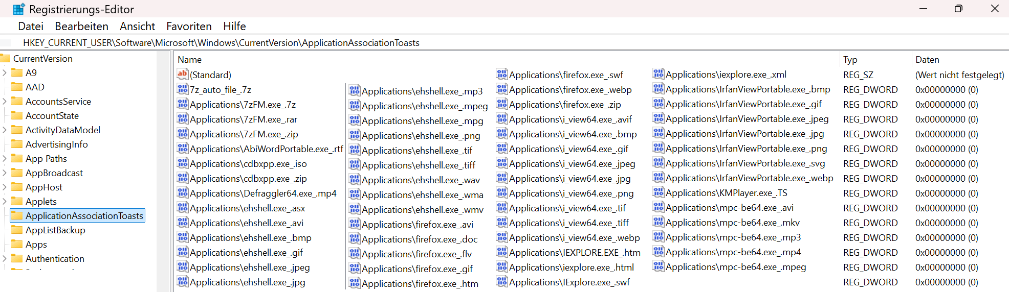 öffnen mit - nach Programm - Regedit (rückwärts Einträge entfernen) Kartei-Leichen.png