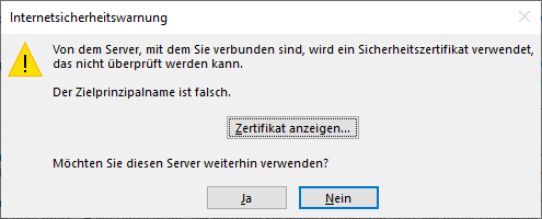 outlook Zielprinzipalname falsch.png