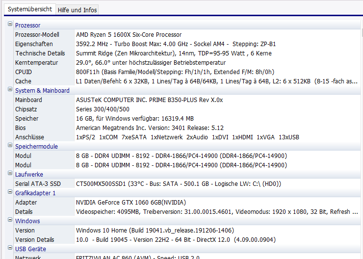 PC stürzt ab und startet neu (oder manchmal auch nicht), gibt unterschiedliche Fehlermeldungen