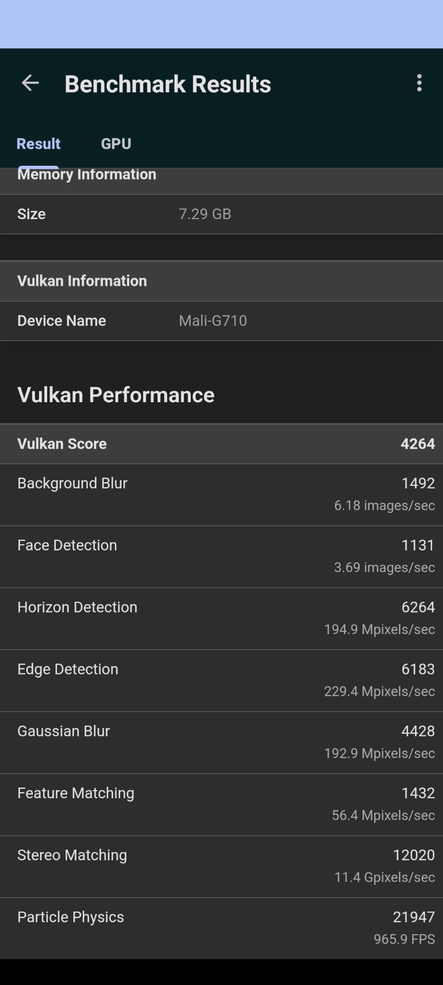 Pixel 7a - Geekbench 6 - GPU Vulkan.png