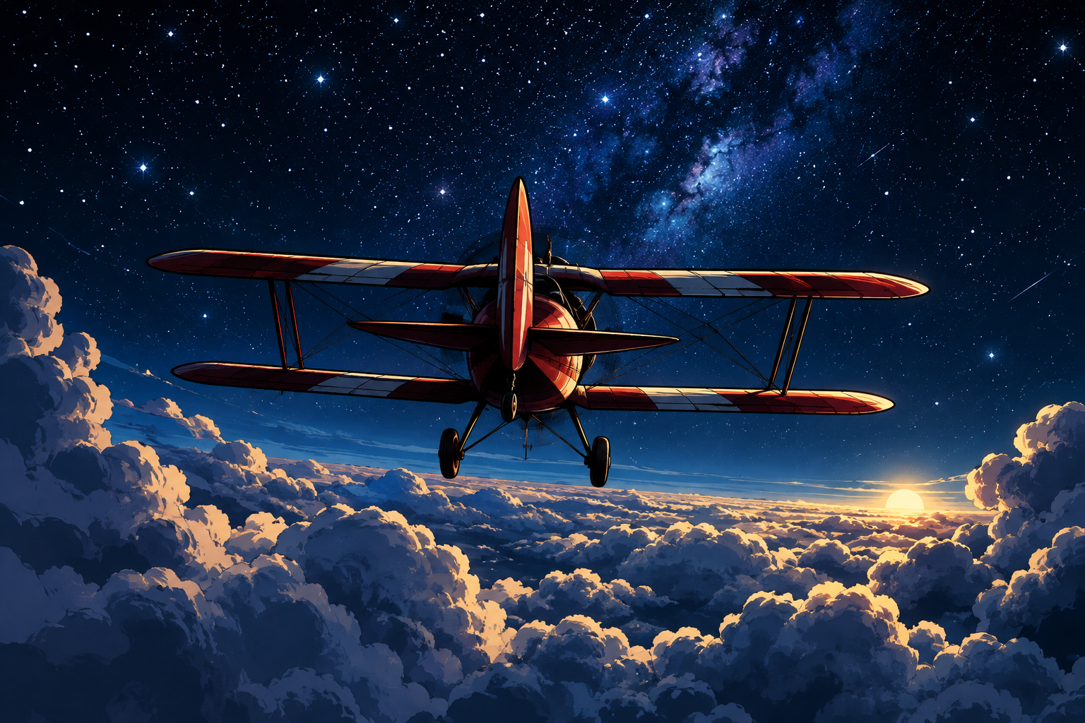 Roter Doppeldecker über den Sternenwolken.png