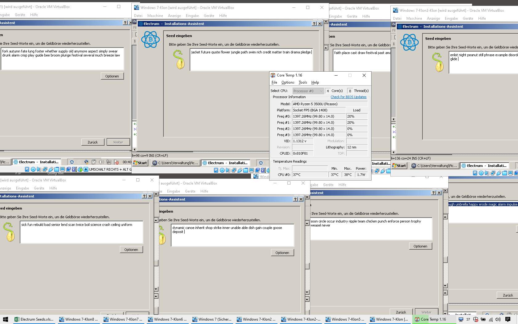 Ryzen 3500U 8VM zeitgleich und Firefox auf normalWin10; 8.6GB RAM-Verbrauch komplett.jpg