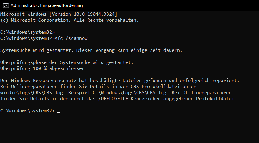 sfc scannow Ergebnis.png