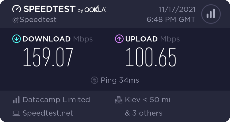 Speedtest Telekom-FTTH Magenta XL NordVPN-Crypted 2021-11-17.png