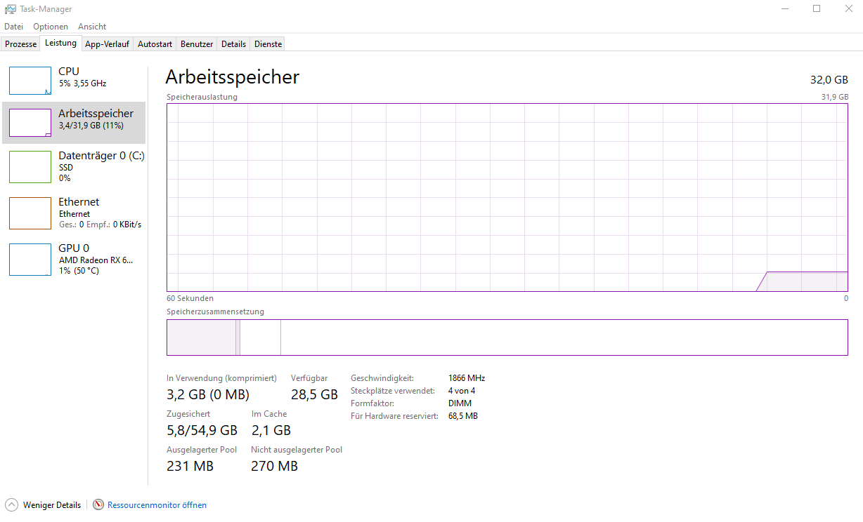 RAM Geschwindigkeit lässt sich nicht über das BIOS einstellen