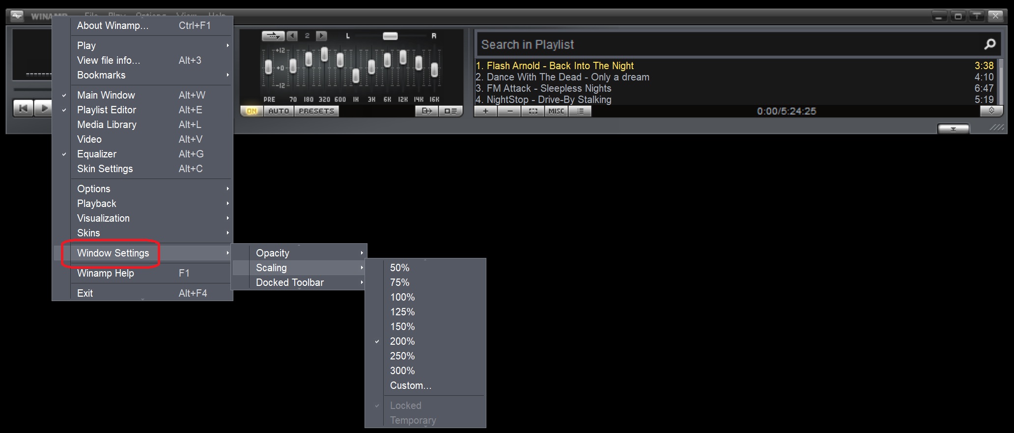 Winamp - Skin Bento - Skalierung.jpg