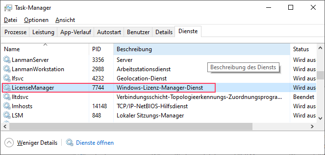 Windows-10-22H2_Taskmanager_Dienste_PID_LicenceManager.png
