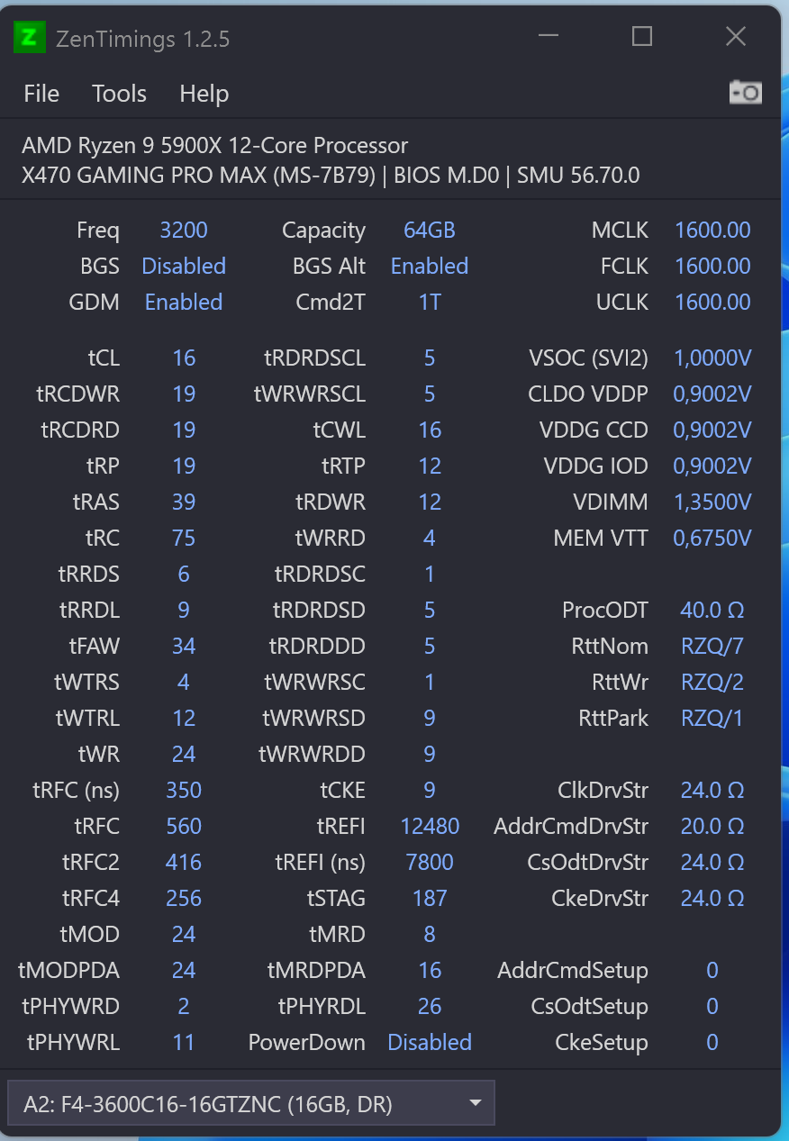 Zen Timings 4x16GB XMP@3200 Bank A2.png